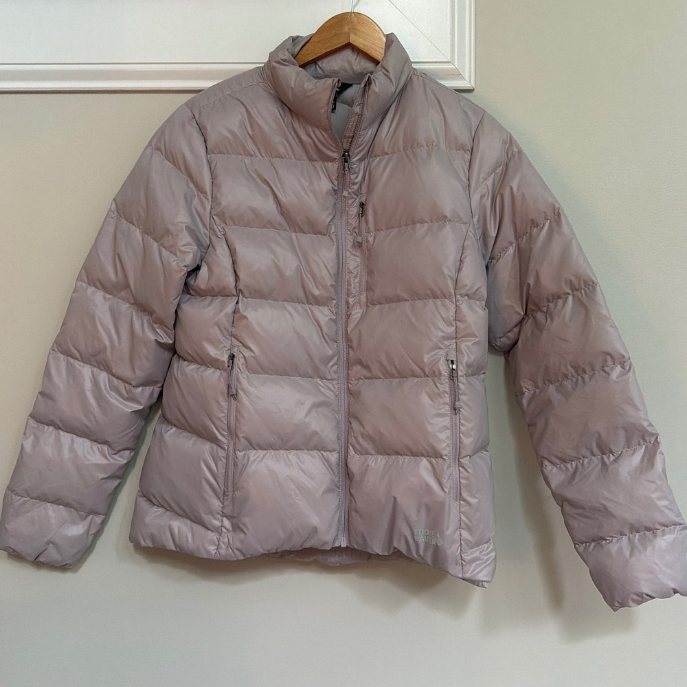 Eddie Bauer CirrusLite EB650 Down Puffer Jacket Womens Size M Lavender Purple